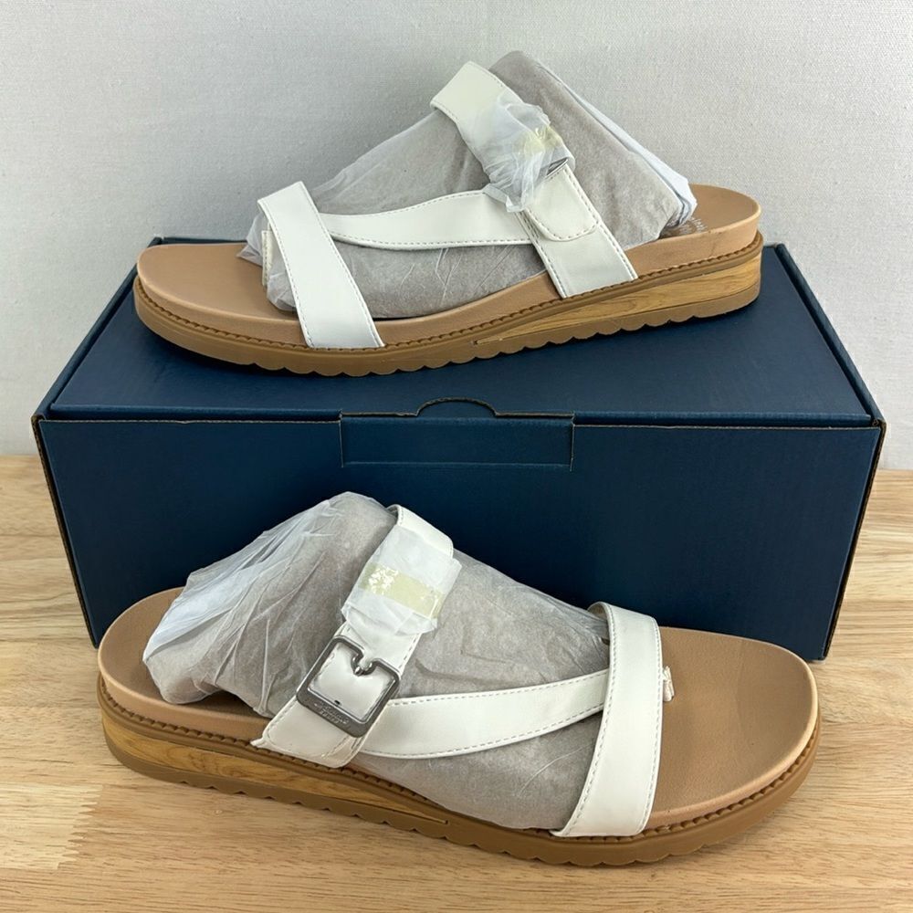Dr. Scholl's Island-Dream Thong Sandals- White- Size 11 M- NIB